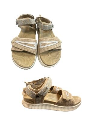 Kuailo Beige/Tan Sporty Strappy Sandals size 9.5